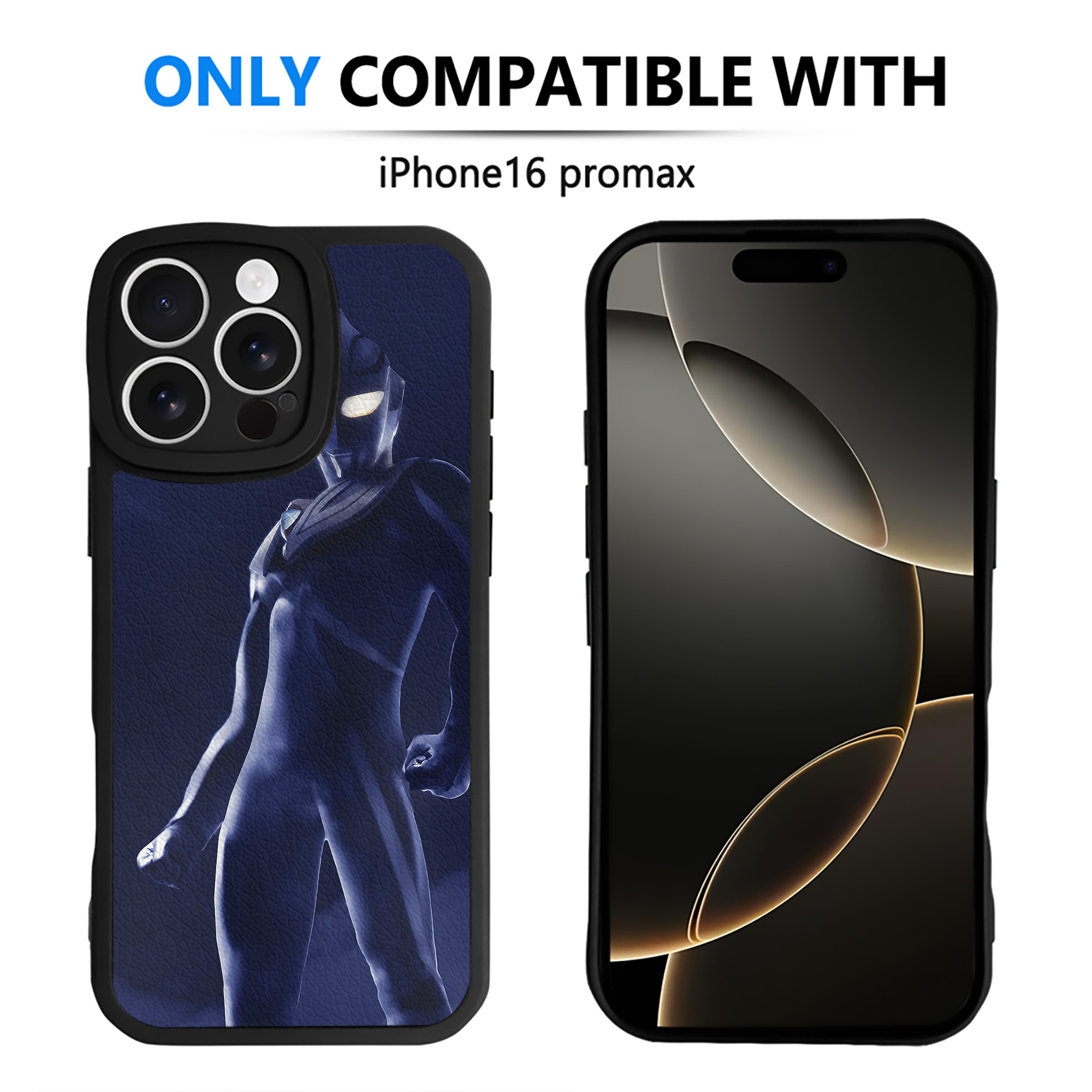 （画像用） ウルトラマン Ultraman 【iPhone 16シリーズ対応】シリコンスマホケース（レザー調） 材質：シリコン